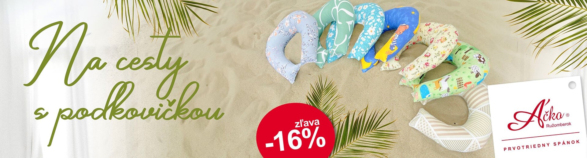 Cestovné podkovičky so zľavou 16 % | ideálna podpora krčnej chrbtice na každú cestu  | acko.sk