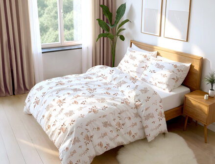 Flanelové obliečky LUCIA Beige Flanelové obliečky LUCIA Beige